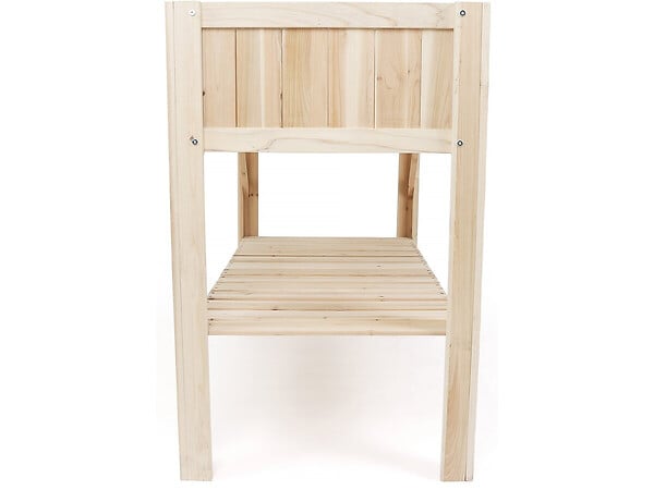 HABITAT ET JARDIN - Carré potager en bois sur pieds "Magnolia" - 115 x 57 x 90 cm - Beige - large