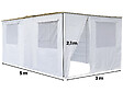 HABITAT ET JARDIN - Souccah en Kit NINA ajustable 4 x 2 avec 2 Rouleaux de bambou et 15 tasseaux de bois - vignette