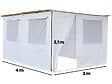 HABITAT ET JARDIN - Souccah en Kit NINA ajustable - 4 x 3 - 4 Rouleaux de bambou et 15 tasseaux de bambou - vignette