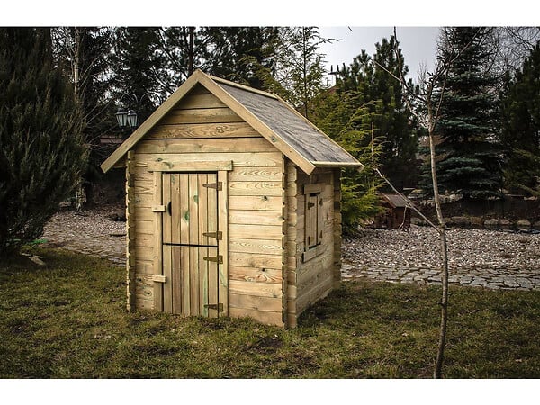 HABITAT ET JARDIN - Maisonnette en bois "Sophie" - 120 x 120 x 159 cm - large