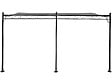 HABITAT ET JARDIN - Pergola tonnelle adossée en métal - 3 x 4 m - Gris - vignette