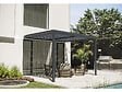 HABITAT ET JARDIN - Pergola bioclimatique adossée avec led "Windsor" - 3 x 4 m - Anthracite - vignette