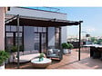 HABITAT ET JARDIN - Pergola adossée en métal avec toit rétractable -  3 x 4 m - Gris anthracite - vignette