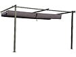 HABITAT ET JARDIN - Pergola adossée en métal avec toit rétractable -  3 x 4 m - Gris anthracite - vignette