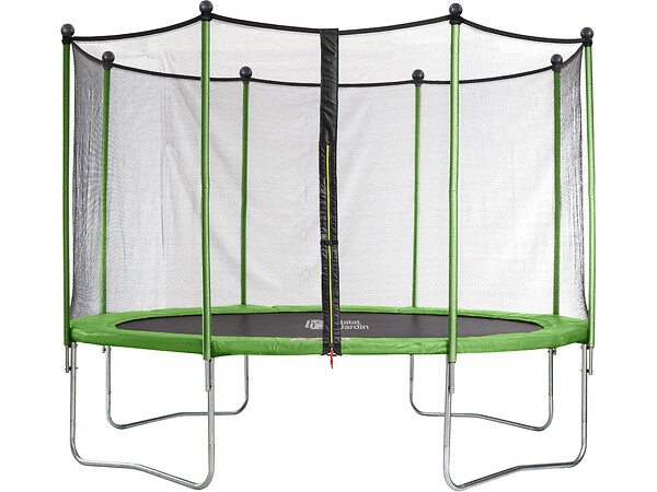 HABITAT ET JARDIN - Trampoline "Yoopi" - Ø 4.25 m - Avec Filet + Echelle + Couverture + Kit d'ancrage - large