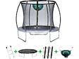 HABITAT ET JARDIN - Trampoline avec filet intérieur "jumper" - Ø 4,88 m - Gris - vignette