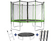 HABITAT ET JARDIN - Trampoline "Yoopi" - Ø 3.65 m - Avec filet + échelle + couverture + kit d'ancrage - vignette