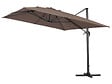 HABITAT ET JARDIN - Parasol de jardin déporté en aluminium "Sun 4" - 3 x 4 m - Noir - vignette