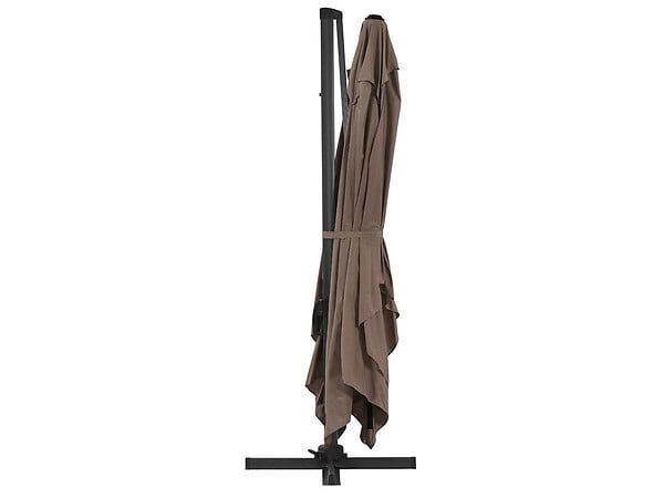 HABITAT ET JARDIN - Parasol de jardin déporté en aluminium "Sun 4" - 3 x 4 m - Noir - large