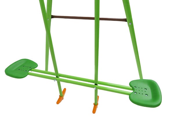HABITAT ET JARDIN - Portique acier "Leo" - 1.96m - 3 agrès - large