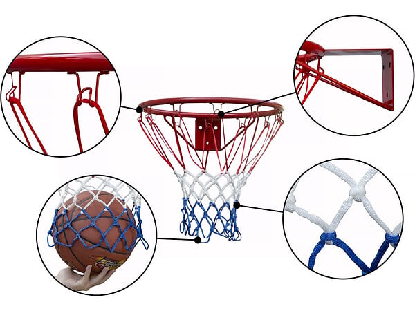 HABITAT ET JARDIN - Panier de basket universelle pour portique bois - large