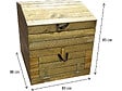 HABITAT ET JARDIN - Composteur en bois 500L "Douglas" 80 x 80 x 85 cm - vignette