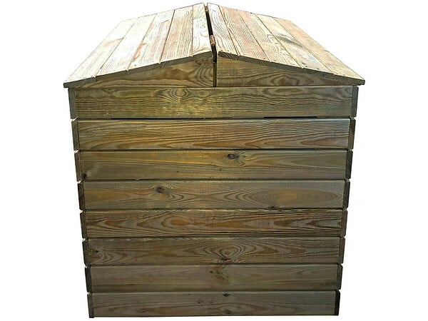 HABITAT ET JARDIN - Composteur en bois 500L "Douglas" 80 x 80 x 85 cm - large
