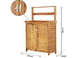 HABITAT ET JARDIN - Armoire de jardin en bois avec poubelle intégrée "Lou" - Marron - vignette