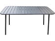 HABITAT ET JARDIN - Table jardin en métal "Bilbao" - 150 x 90 x 71 cm - Gris - vignette