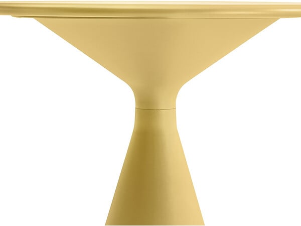 HABITAT ET JARDIN - Table haute bistro de jardin ⌀80 cm "Néora" - Jaune - large