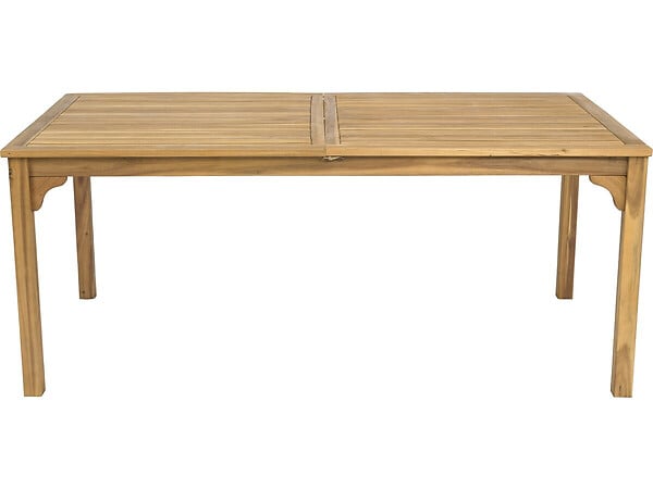 HABITAT ET JARDIN - Table de jardin extensible en bois 180/240 cm "Valladolid" – 6 à 10 places - Marron - large