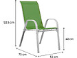 HABITAT ET JARDIN - Fauteuil jardin Textilène "Cordoba" - Phoenix - Vert - Lot de 2 - vignette