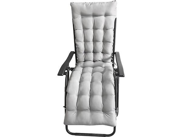 HABITAT ET JARDIN - Fauteuil de jardin relax zéro gravité avec coussin matelassé "Sintra" - Gris - large
