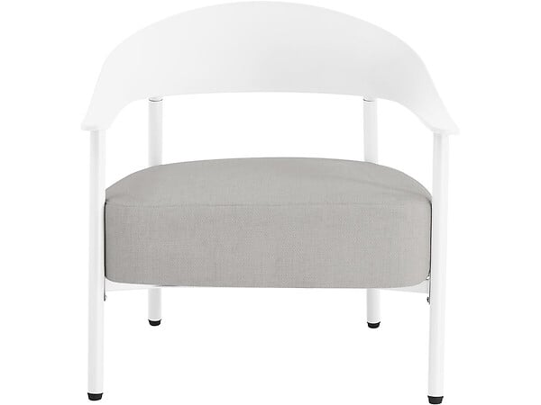 HABITAT ET JARDIN - Lot de 2 fauteuils de jardin en plastique et en métal "Céora" - Blanc - large