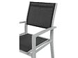 HABITAT ET JARDIN - Fauteuil jardin Alu/Textilène "Tropic" - Phoenix - Noir - Lot de 2 - vignette