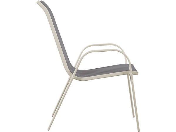HABITAT ET JARDIN - Fauteuil jardin Textilène "Cordoba" - Phoenix - Gris clair - Lot de 4 - large