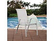 HABITAT ET JARDIN - Fauteuil jardin Textilène "Cordoba" - Phoenix - Écru - Lot de 4 - vignette