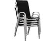 HABITAT ET JARDIN - Fauteuil jardin Textilène "Cordoba" - Phoenix - Noir - Lot de 4 - vignette