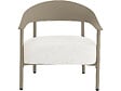 HABITAT ET JARDIN - Lot de 2 fauteuils de jardin en plastique et métal "Céora" - Taupe - vignette
