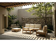 HABITAT ET JARDIN - Salon de jardin en bois modulable avec coussins "Bellingham" - 5 places - Beige - vignette