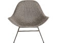 HABITAT ET JARDIN - Lot de 2 fauteuils de jardin avec table basse "Soléna" - Taupe - vignette