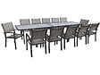 HABITAT ET JARDIN - Salon de jardin repas extensible "Lagos" - 200/320 cm - Taupe - 12 places - vignette