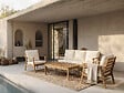 HABITAT ET JARDIN - Salon de jardin en bois d'acacia avec coussins "Chilwell" - 5 places - Beige - vignette