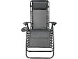 HABITAT ET JARDIN - Fauteuil de jardin relax zéro gravité "Sintra" - Noir - vignette
