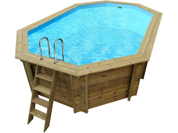 HABITAT ET JARDIN - Piscine bois " Cordoue " - 3.48 x 2.15 x 1.18 m - large