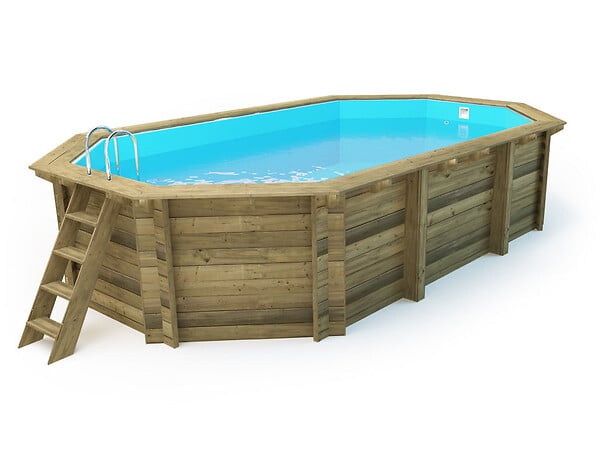 HABITAT ET JARDIN - Piscine bois "Florida 130" - 6.57 x 4.57 x 1.31 m - large