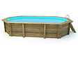 HABITAT ET JARDIN - Piscine bois " Brazilia "  5.86 x 3.86 x 1.20 m - Bâche à bulles  180 µ - Bâche hiver  280 g/m² - vignette