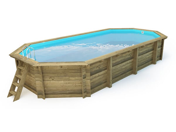 HABITAT ET JARDIN - Piscine bois " Sevilla 130" - 8.57 x 4.57 x 1.31 m - large