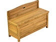 HABITAT ET JARDIN - Banc coffre de jardin en bois "Ben" - 90 x 33 x 60 cm - Marron - vignette