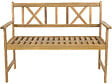HABITAT ET JARDIN - Banc de jardin en bois 120 cm "Surabaya" - 2 places - Marron - vignette