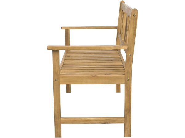 HABITAT ET JARDIN - Banc de jardin en bois 120 cm "Surabaya" - 2 places - Marron - large