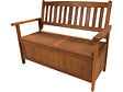 HABITAT ET JARDIN - Banc de jardin 2 places avec coffre "Manille" - Mapel en Bois - Marron - vignette