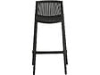 HABITAT ET JARDIN - Lot de 2 chaises hautes empilables en plastique "Néora" - Noir - vignette