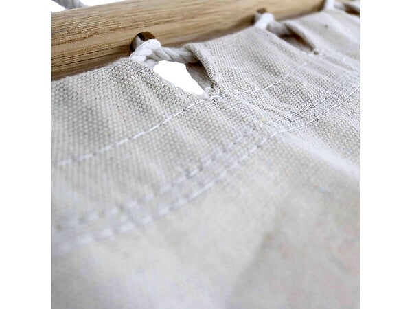 HABITAT ET JARDIN - Hamac bois avec toile en coton "Dallas" - 3 m - Ecru - large