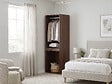 HABITAT ET JARDIN - Armoire avec penderie "Opéra" - 60 x 45 x 180 cm - Marron - vignette