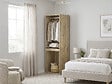 HABITAT ET JARDIN - Armoire avec penderie et porte-pantalons "Opéra" - 60 x 45 x 180 cm - Beige - vignette