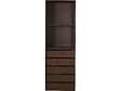 HABITAT ET JARDIN - Armoire avec 5 tiroirs et 2 étagères "Opéra" - 60 x 45 x 180 cm - Marron - vignette