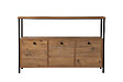 HABITAT ET JARDIN - Console en bois "Solace" - 120 x 29 x 77 cm - Pin atlantique Noir - vignette