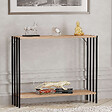HABITAT ET JARDIN - Console en bois "Verona" - 90 x 26 x 74 cm - Pin noir de l'Atlantique - vignette
