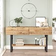 HABITAT ET JARDIN - Console en bois "ML23" - 138 x 43 x 75 cm - Beige - vignette